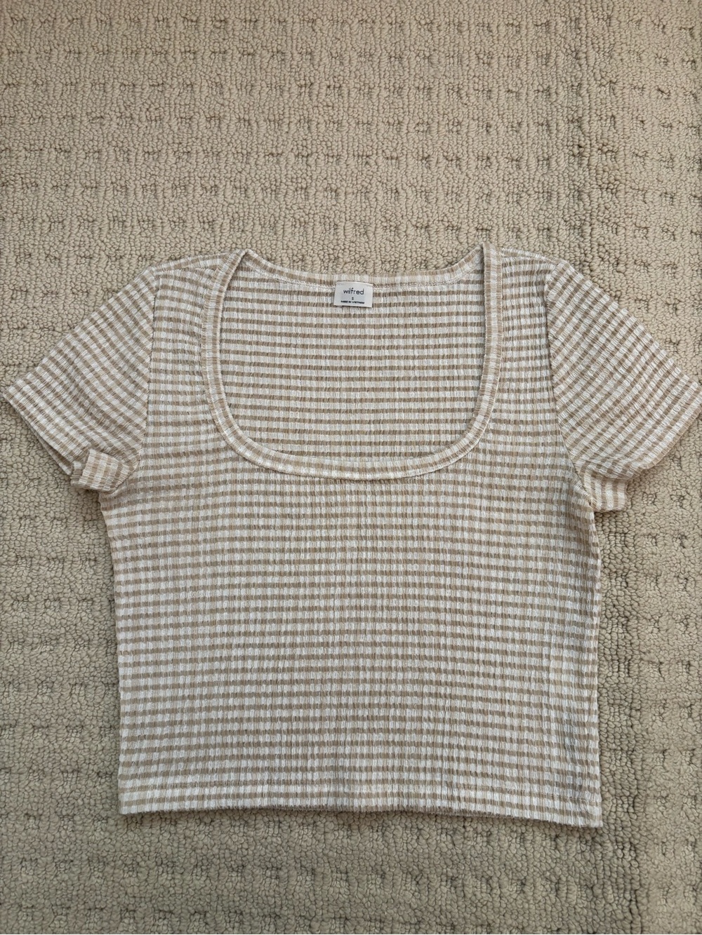 Aritzia Gingham Crop Top
